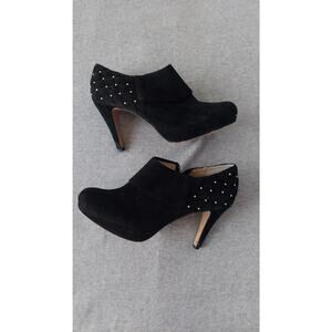 Adrienne Vittadini Fine Suede Leather Heel Shoes Sz 7 1/2M